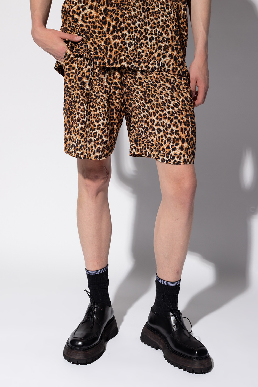 Nanushka Shorts with Twill print